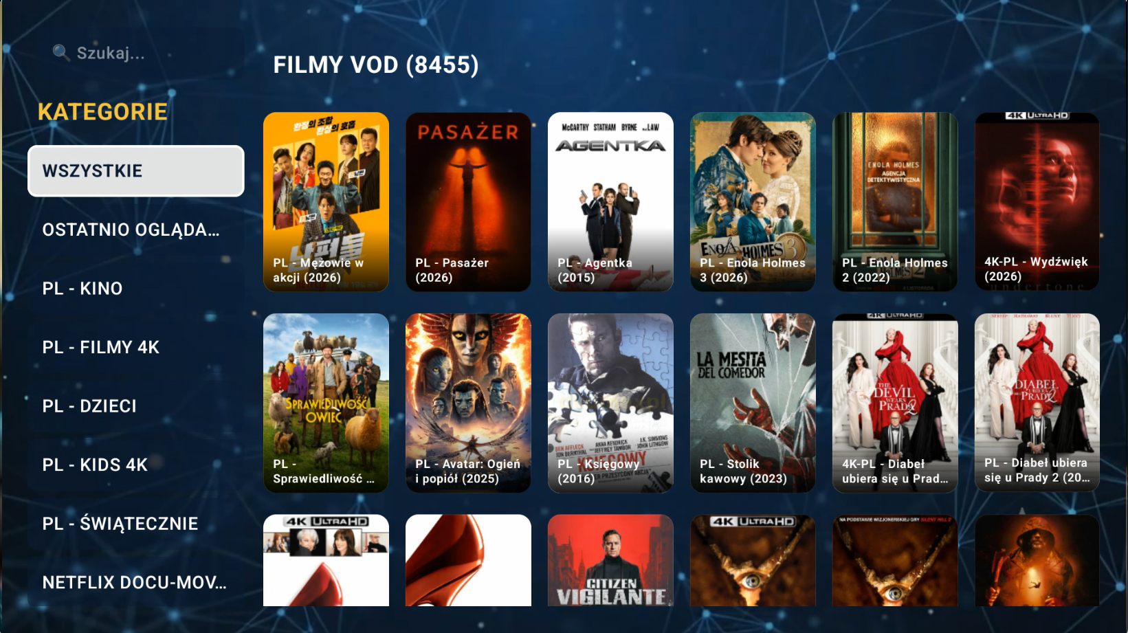 Katalog VOD